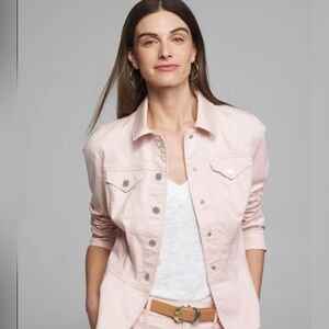 White House Black Market Stretch Sateen Jacket Size 00